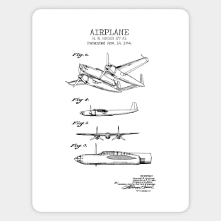 Airplane patent Magnet